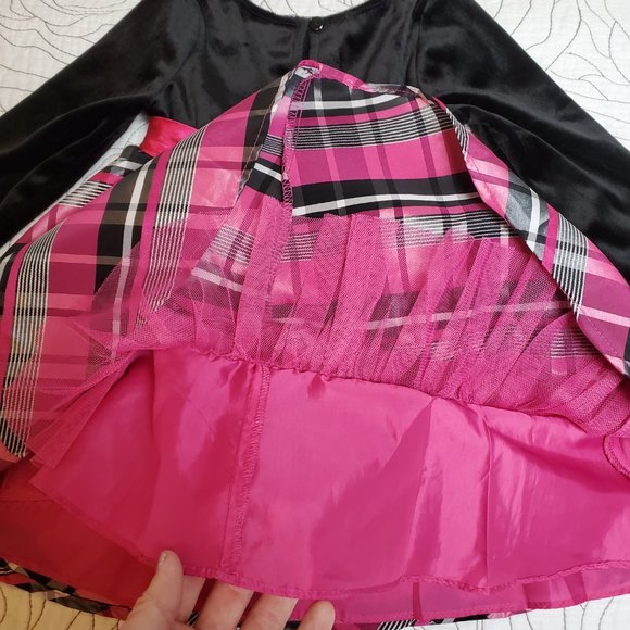 [12-18M] Marc & Maddie Pink & Black Fancy Dress - Picture 5 of 10